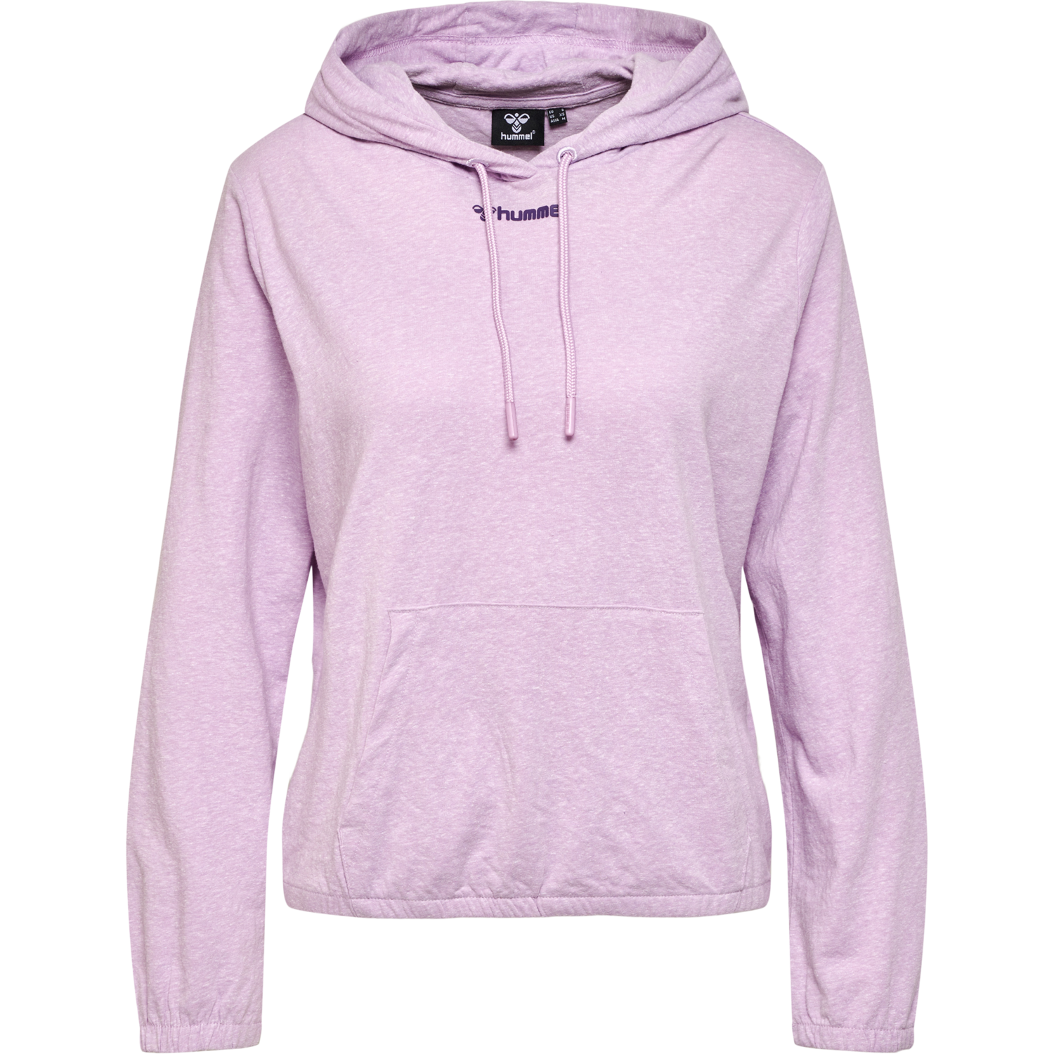 hmlZANDRA HOODIE, PASTEL LILAC MELANGE, packshot