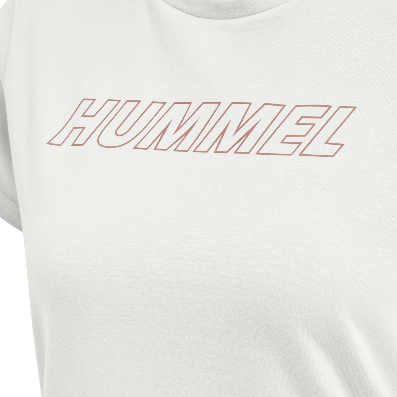 hmlTE CALI COTTON T-SHIRT, WHITE/WITHERED ROSE, packshot