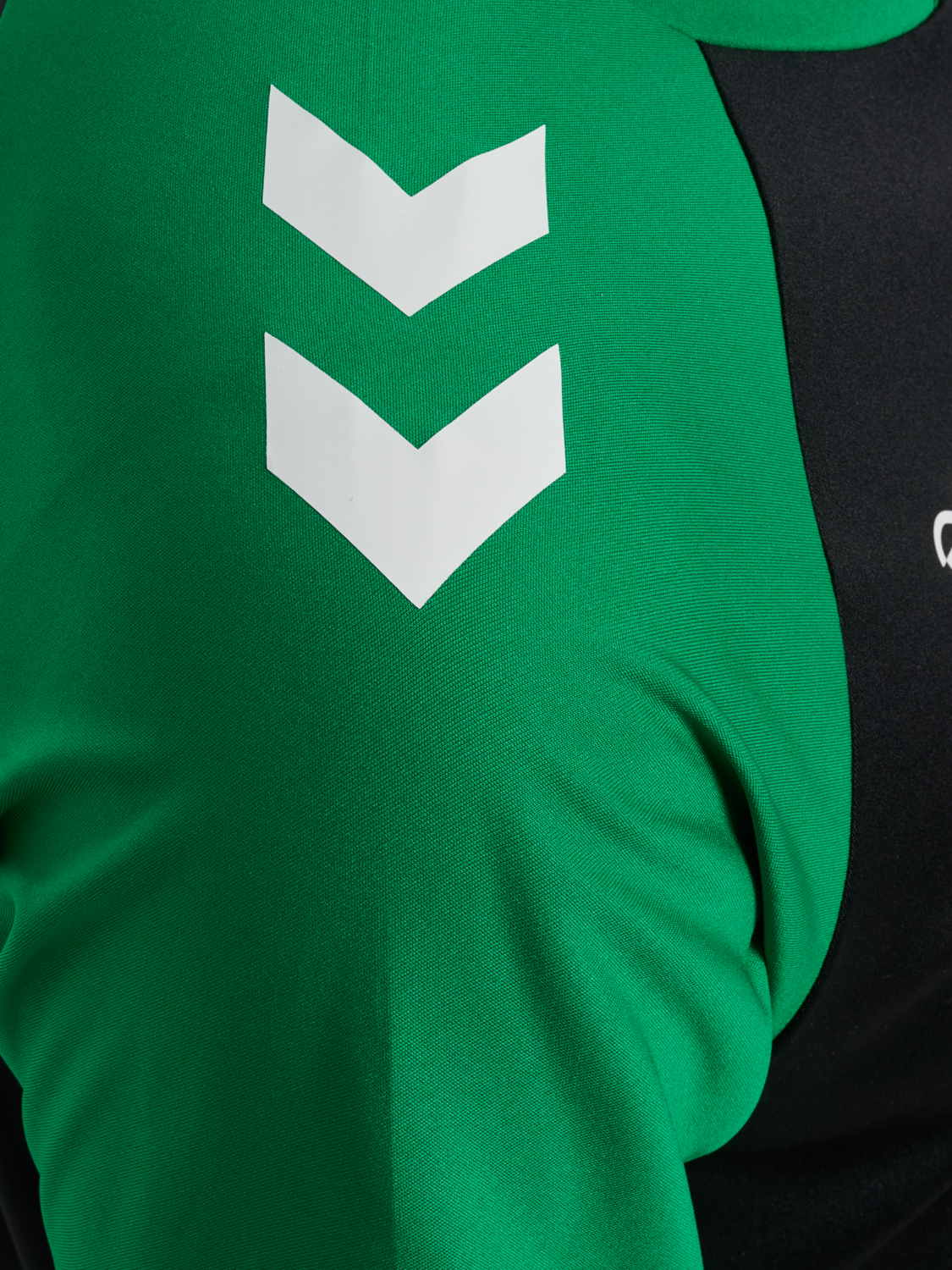 hmlMATCH LEAGUE JERSEY S/S, BLACK/JELLY BEAN, packshot