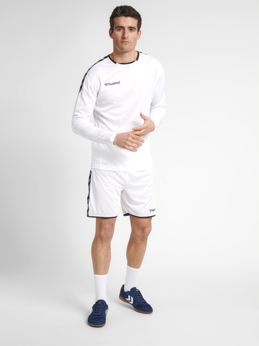 hmlAUTHENTIC POLY JERSEY L/S, WHITE, model