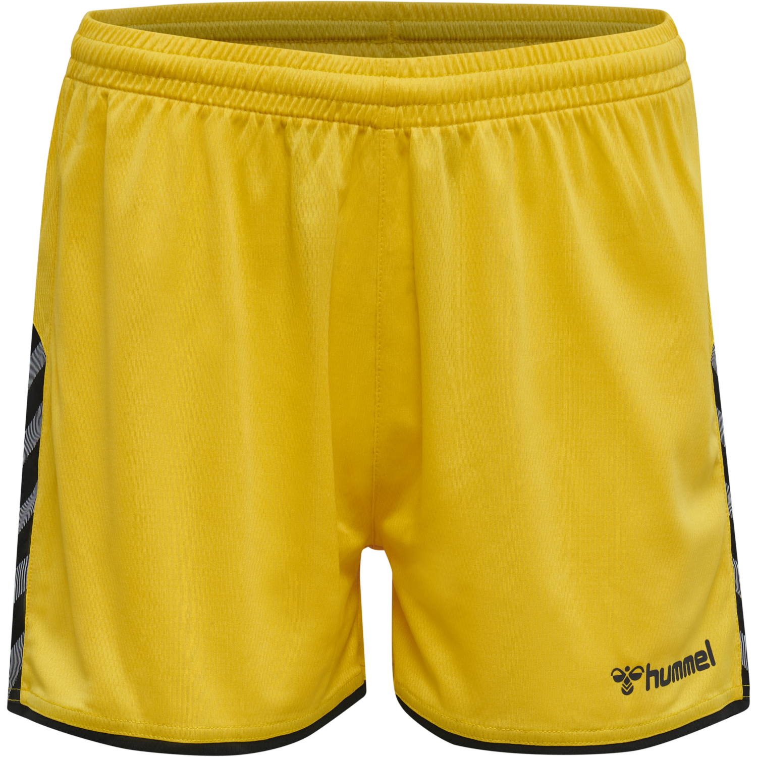hmlAUTHENTIC POLY SHORTS WOMAN, SPORTS YELLOW/BLACK, packshot