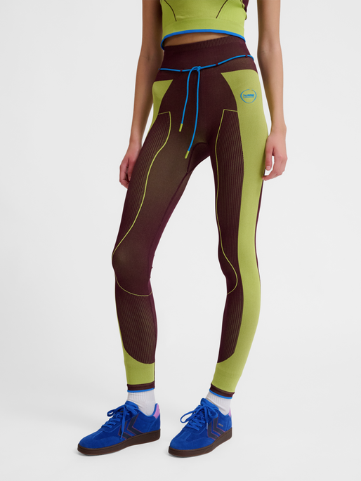 hmlSEAMLESS HIGH WAIST TIGHTS, FIG, model