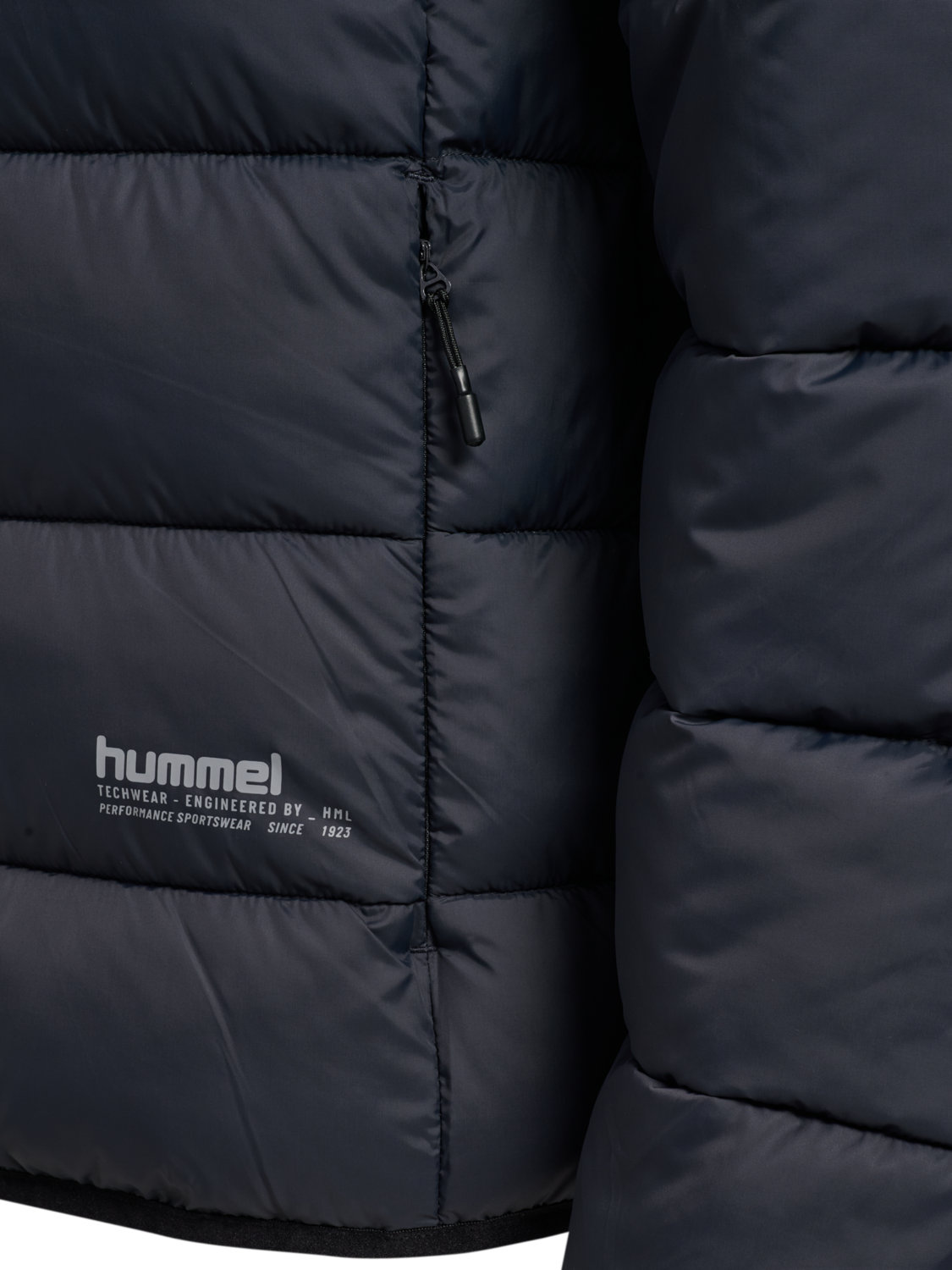 hmlLIGHTWEIGHT PUFFER JACKET, EBONY, packshot