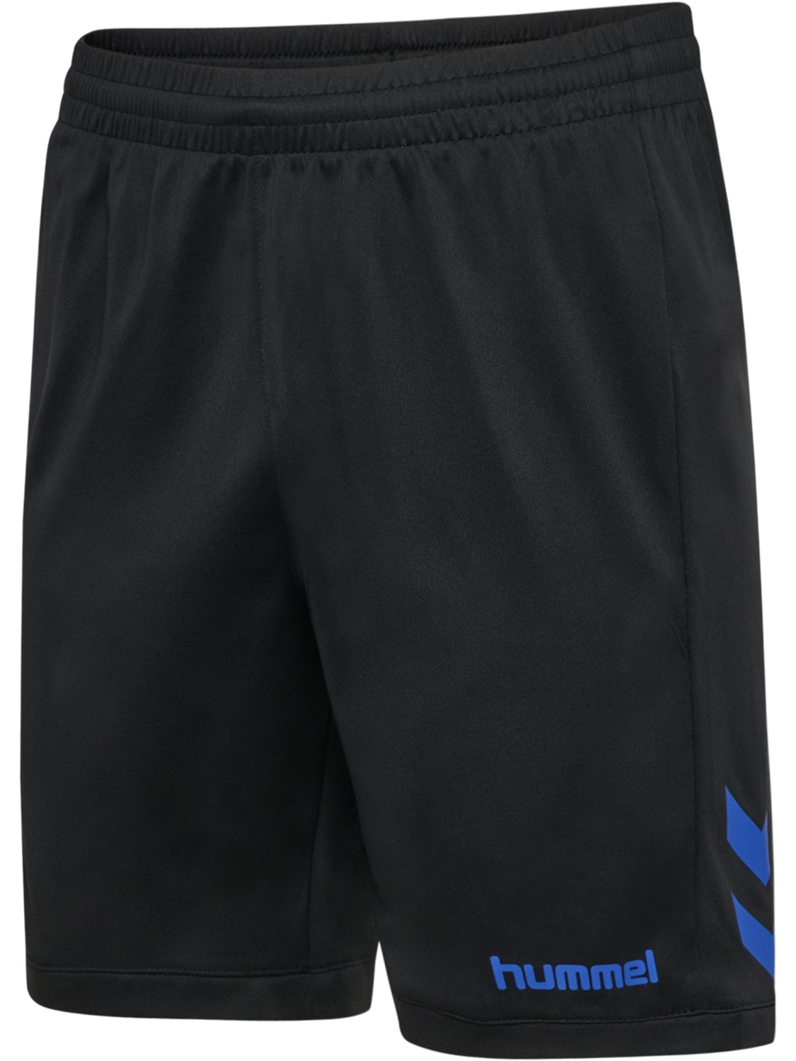 hmlBLAZE CLUB 26 POLY SHORTS, BLACK/BLUE, packshot