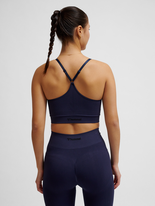 hmlMT DEFINE SEAMLESS PADDED BRA, NIGHT SKY, model