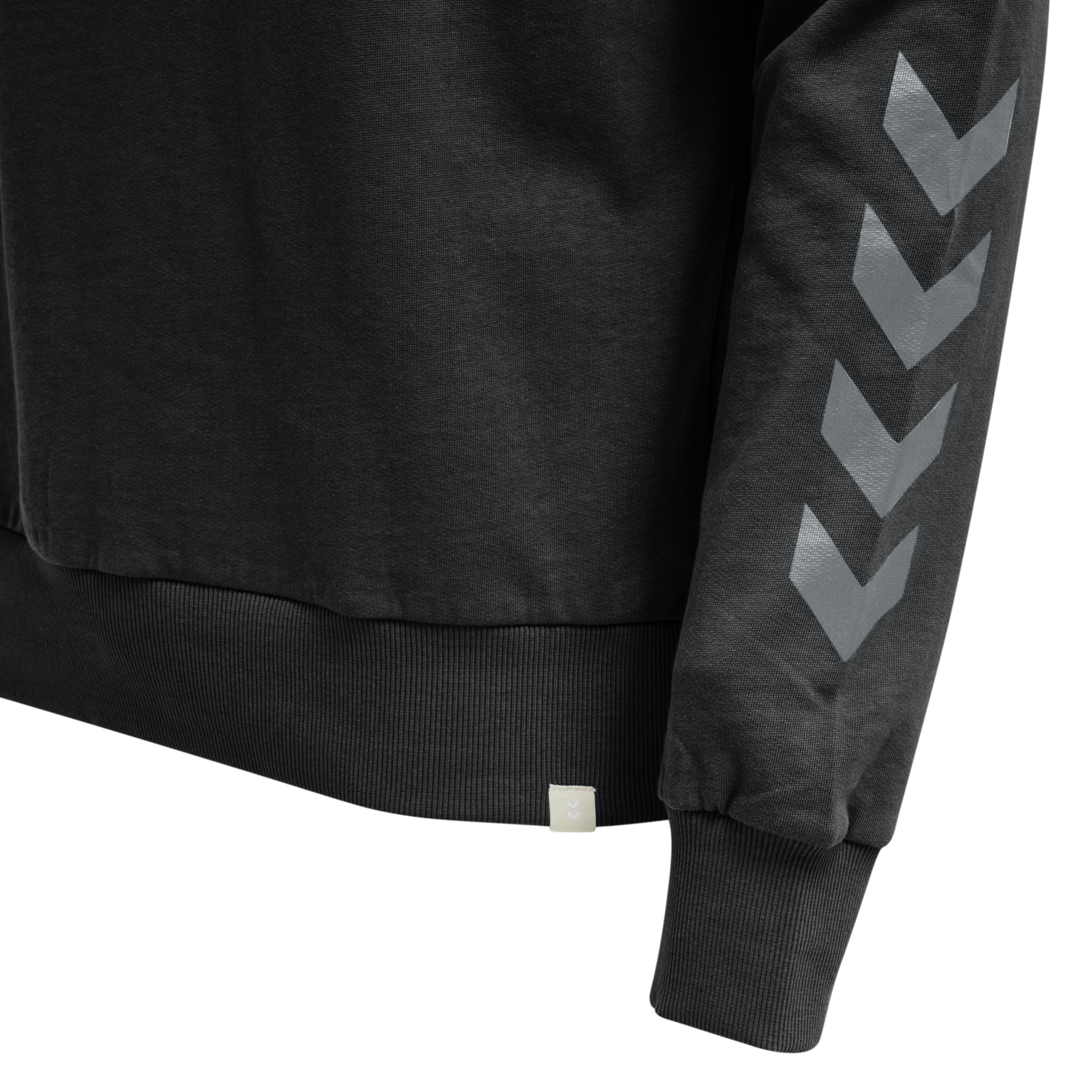 hmlLEGACY CHEVRON SWEATSHIRT, BLACK, packshot