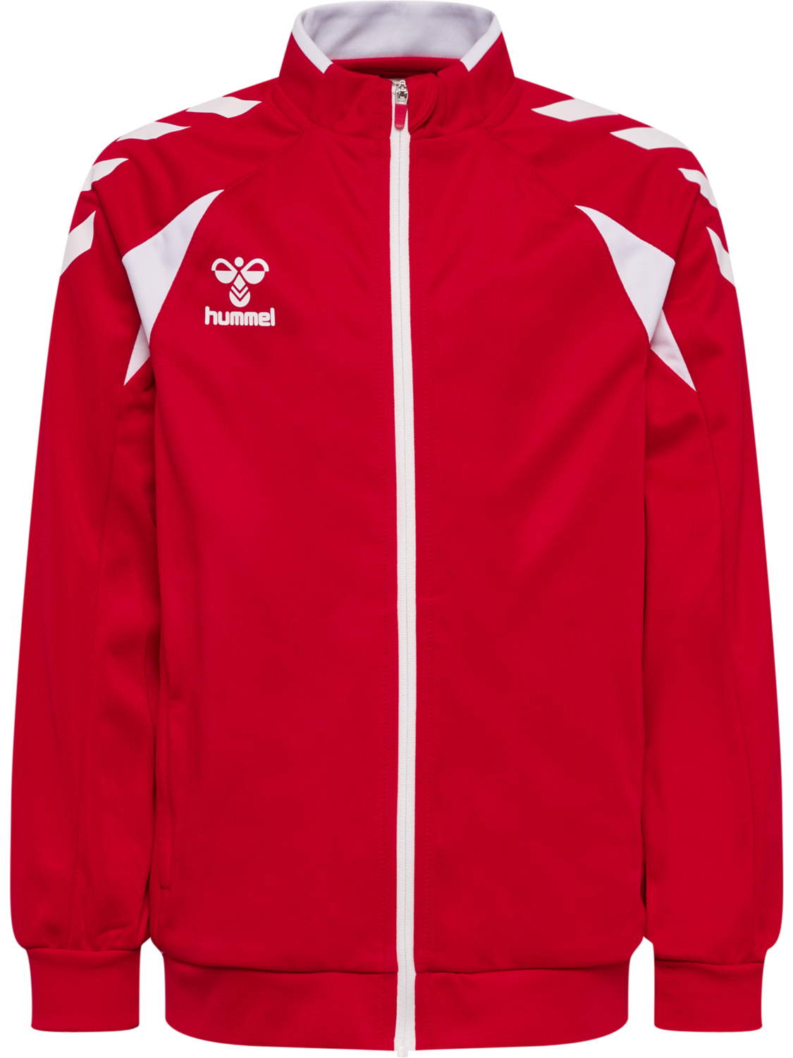 hmlCORE 2.0 TRACK ZIP JACKET KIDS, TRUE RED/WHITE, packshot
