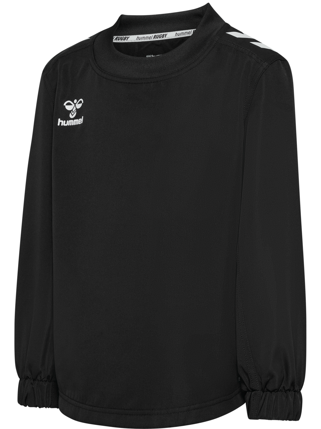 hmlRUGBY CONTACT TOP L/S KIDS, BLACK, packshot
