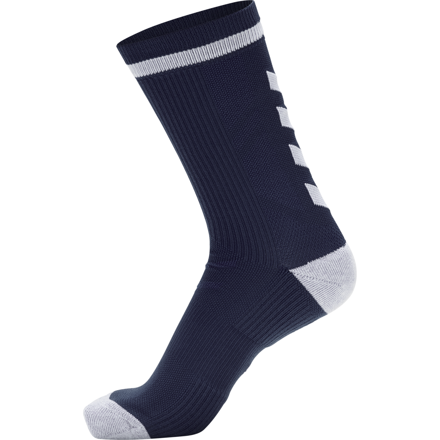 ELITE INDOOR SOCK LOW, NAVY/WHITE, packshot