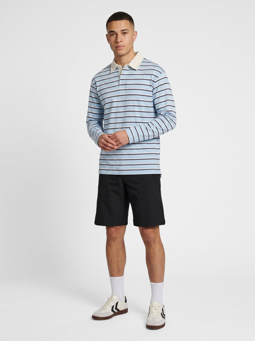 hmlI-D POLO L/S, FLOATY BLUE, model