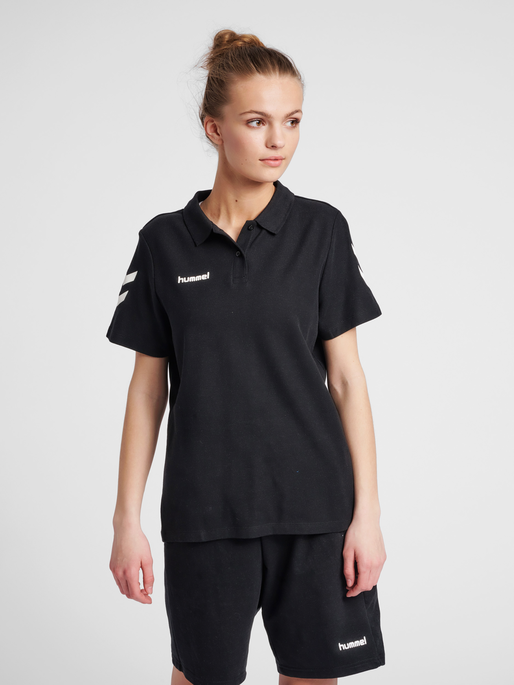 HMLGO COTTON POLO WO, BLACK, model