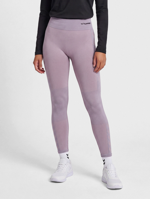 hmlCLEA SEAMLESS MID WAIST TIGHTS, NIRVANA MELANGE, model