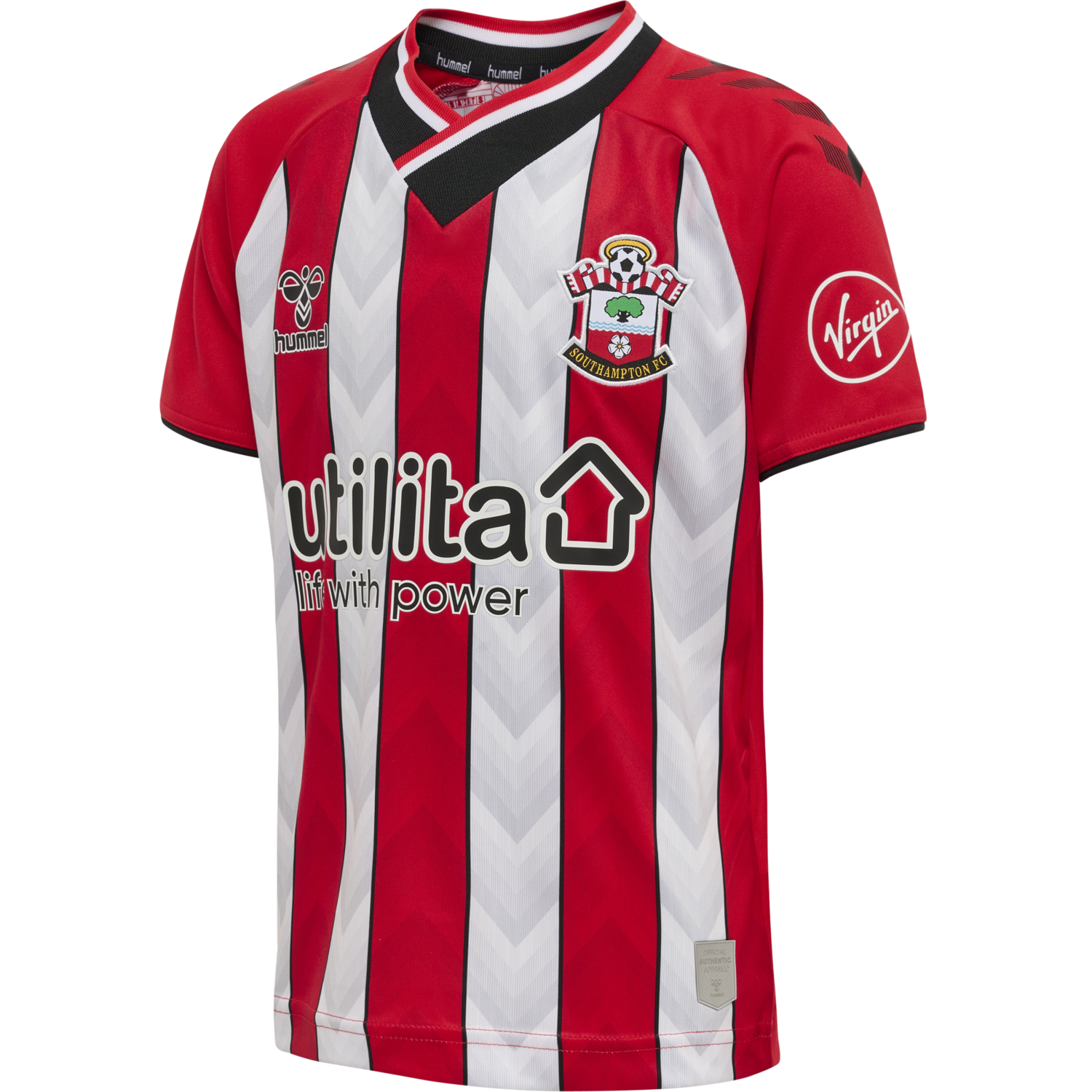 SOU 21/22 HOME JERSEY S/S KIDS, RED/WHITE, packshot