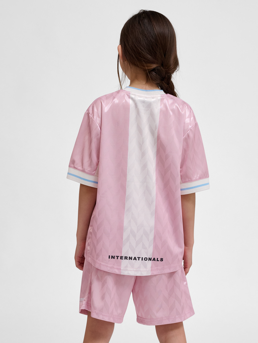 hmlJR LOOSE FB JERSEY S/S, WINSOME ORCHID, model