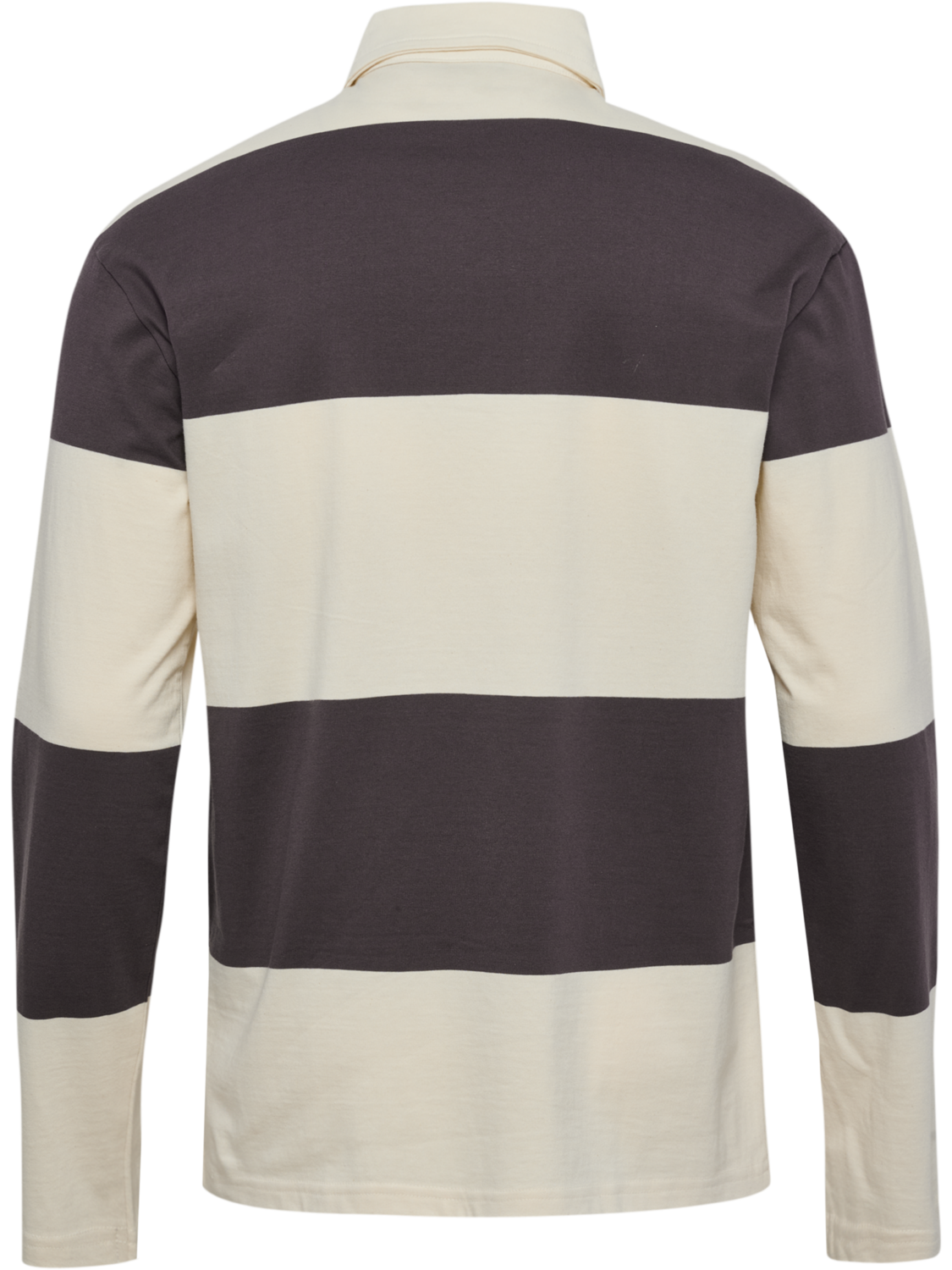 hmlI-D POLO L/S, SHALE/MARSHMALLOW, packshot