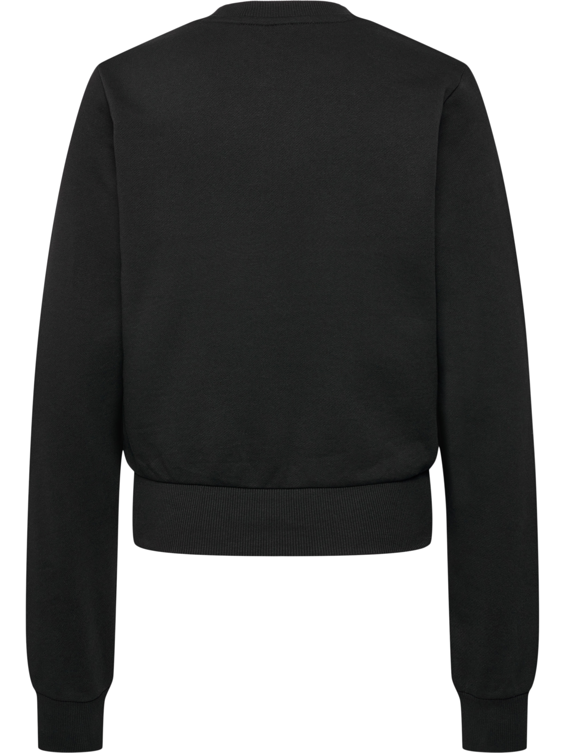 hmlLGC DAYA SHORT SWEATSHIRT, BLACK, packshot