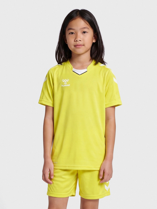 hmlCORE XK POLY JERSEY S/S KIDS, BLAZING YELLOW, model