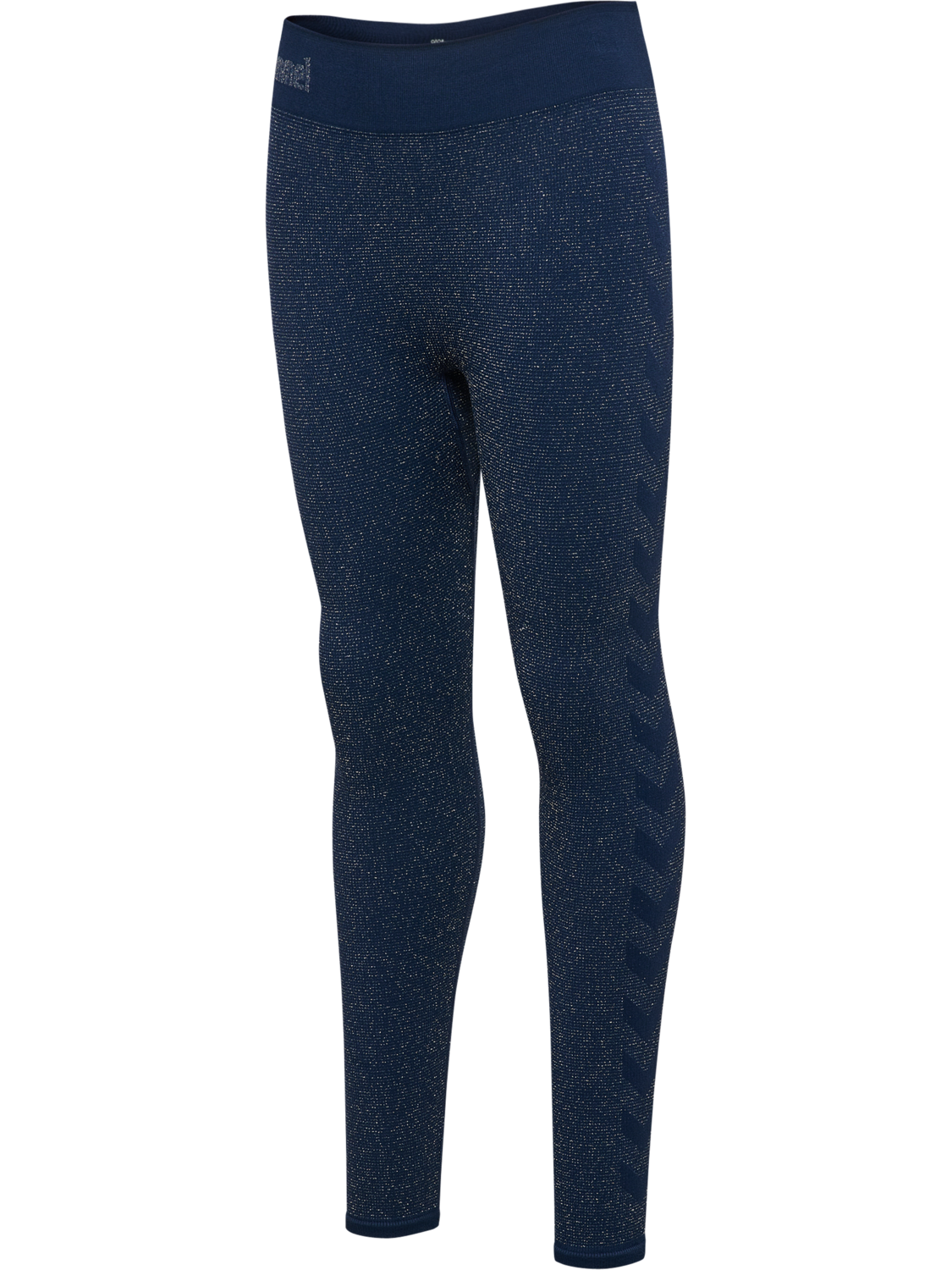 hmlJR SEAMLESS GLITTER TIGHTS, DRESS BLUES, packshot