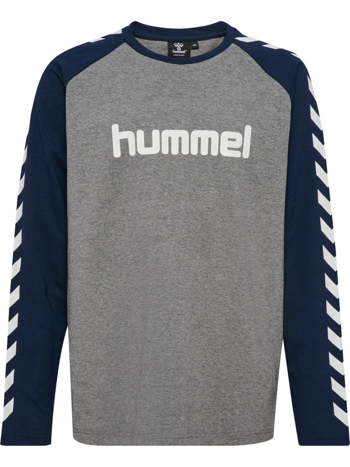 hmlBOYS T-SHIRT L/S, BLACK IRIS/BLACK IRIS, packshot