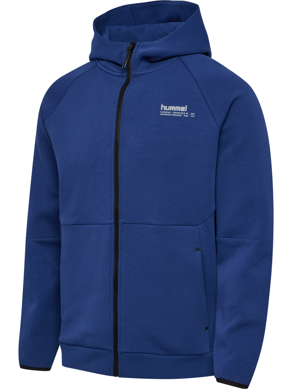 hmlTECH FLEECE REGULAR ZIP HOODIE, ESTATE BLUE, packshot
