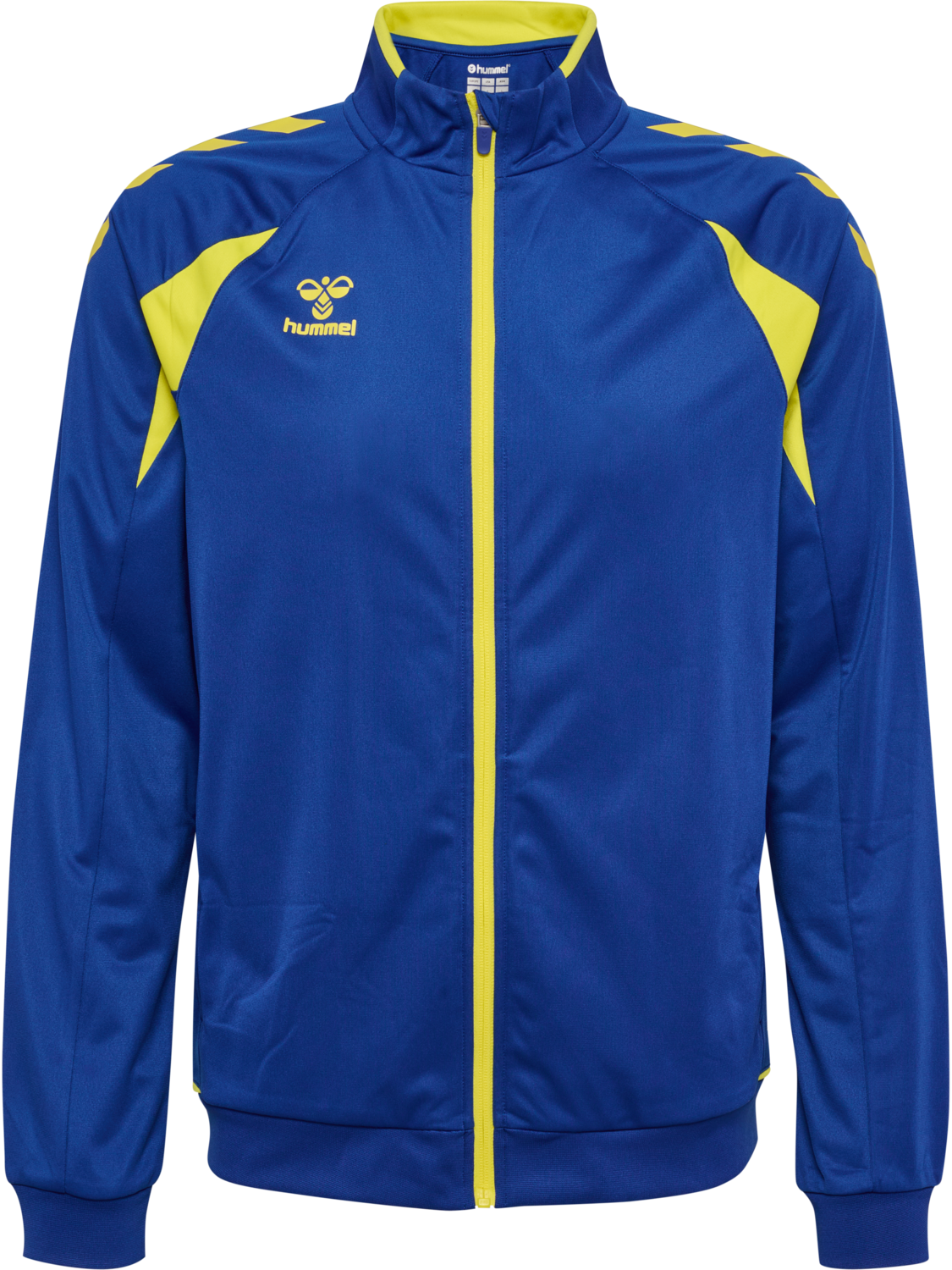hmlCORE 2.0 TRACK ZIP JACKET, TRUE BLUE/BLAZING YELLOW, packshot