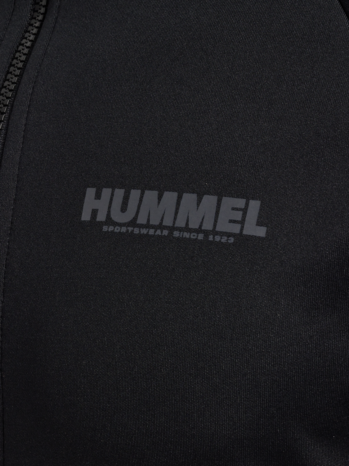 hmlLEGACY SUNE POLY ZIP JACKET, BLACK, packshot