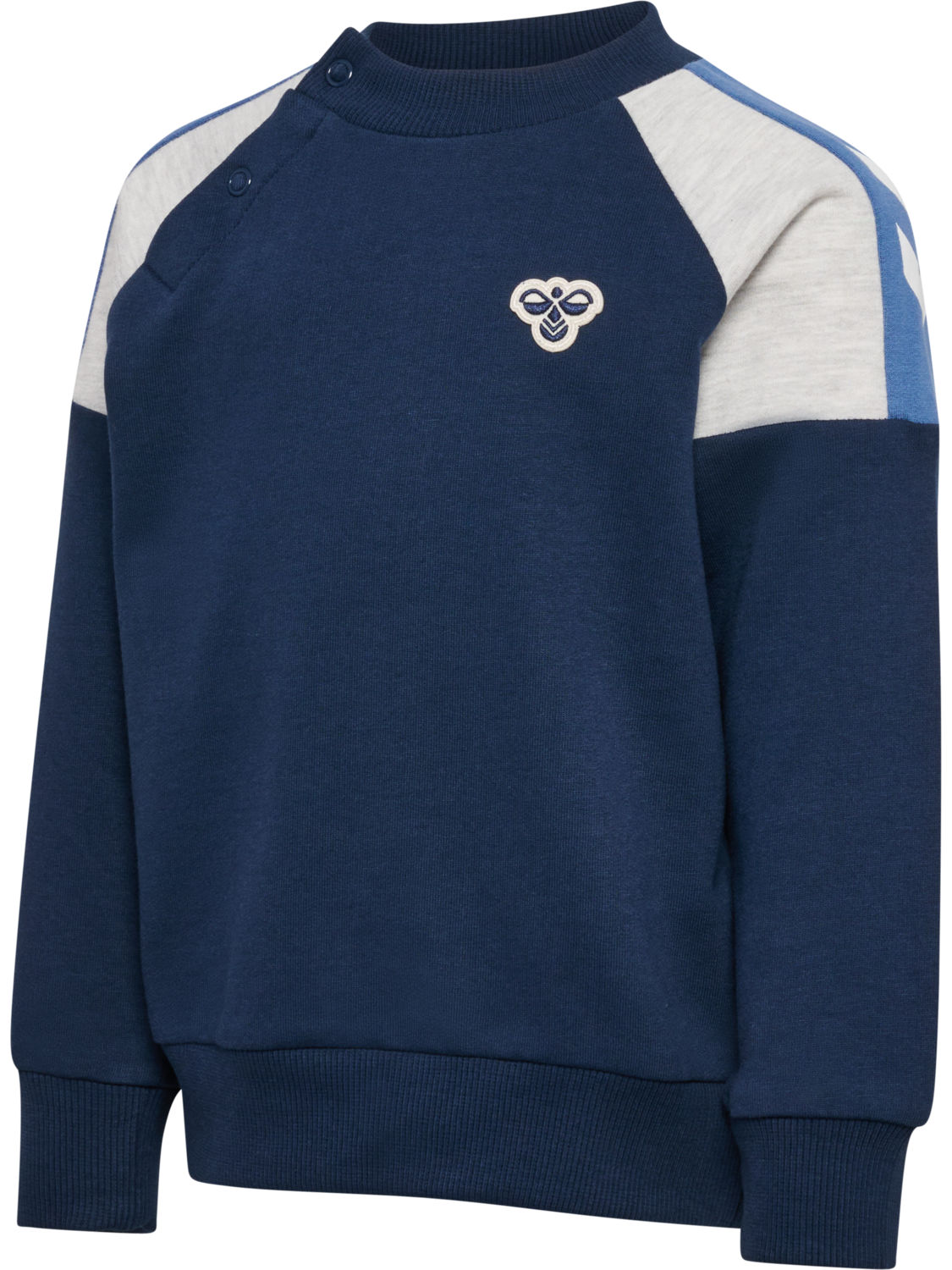 hmlMINI REG BLOCK SWEATSHIRT, DRESS BLUES, packshot