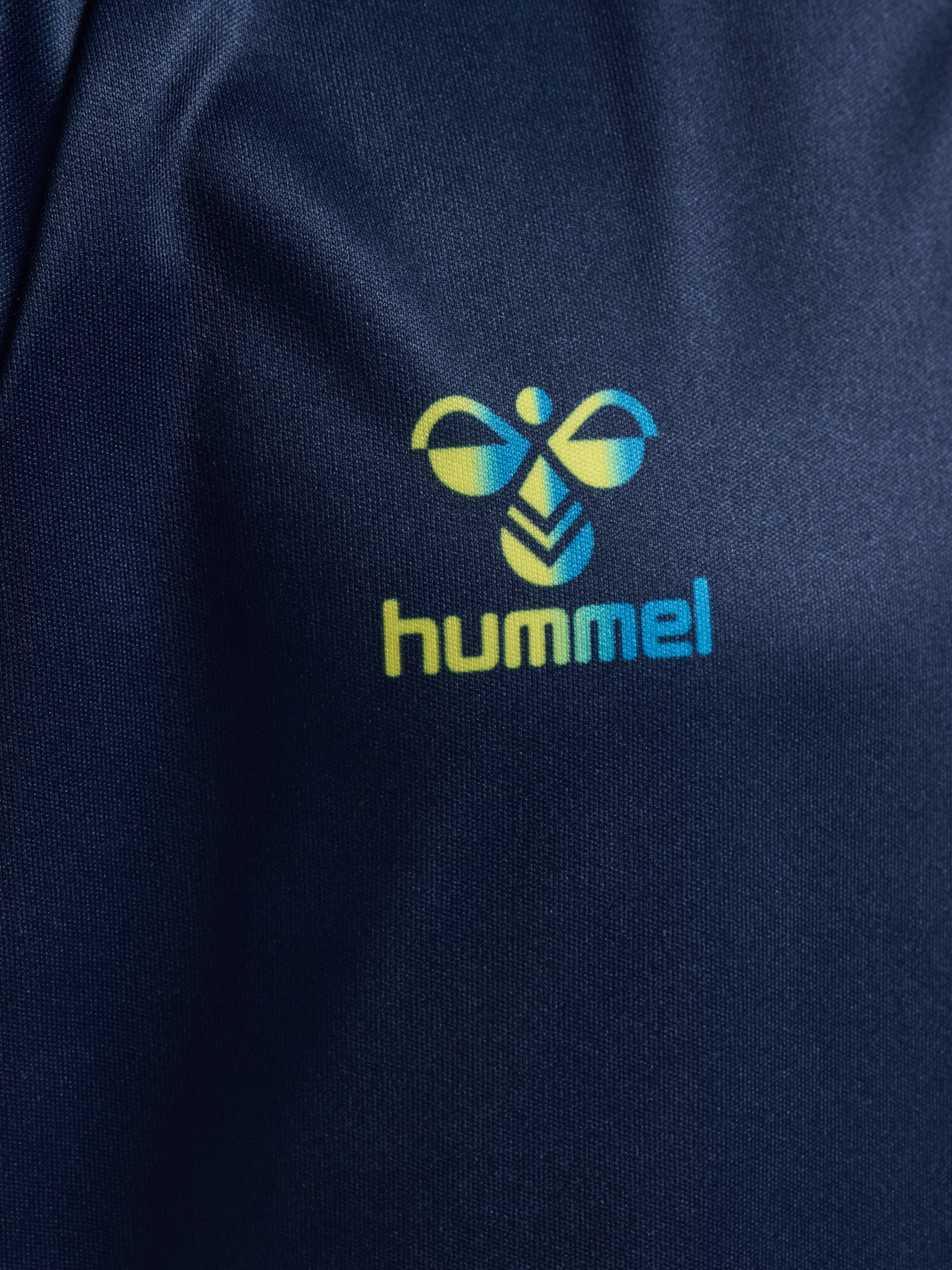 hmlSHIMMER T-SHIRT S/S, DRESS BLUES/LIMEADE, packshot