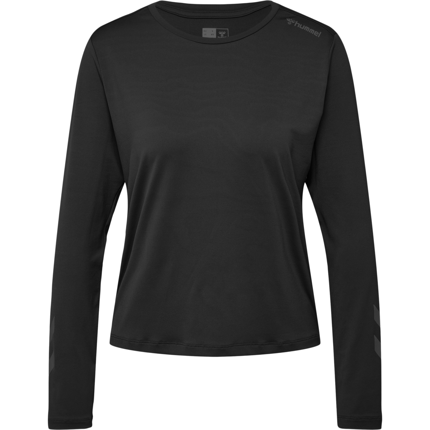 hmlMT TAYLOR T-SHIRT L/S, BLACK, packshot