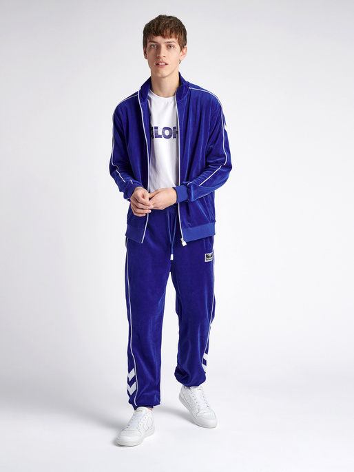 hmlFRISK VELOUR PANTS, 7956, model