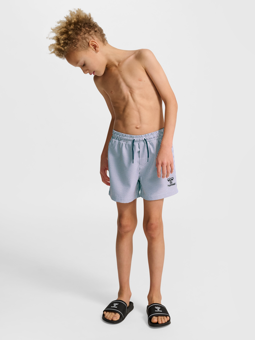 hmlSURFO BOARD SHORTS, NAVY BLAZER/BRIGHT WHITE, model