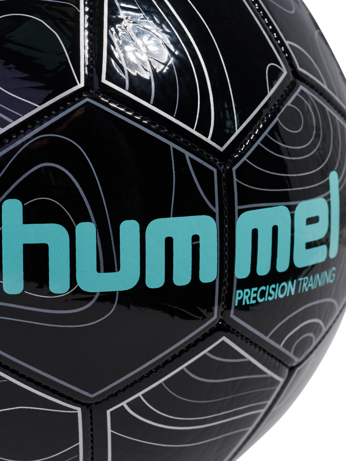 hmlBLAZE 2.0 TRAINING FOOTBALL, BLACK/POOL BLUE, packshot