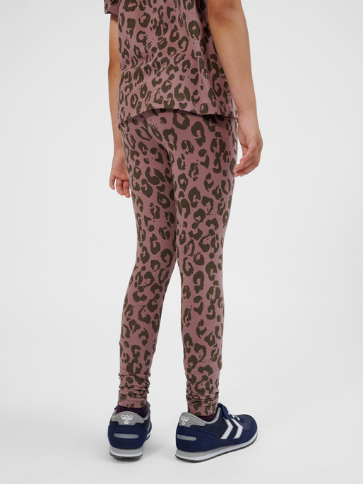 hmlMUSSE TIGHTS, TWILIGHT MAUVE, model