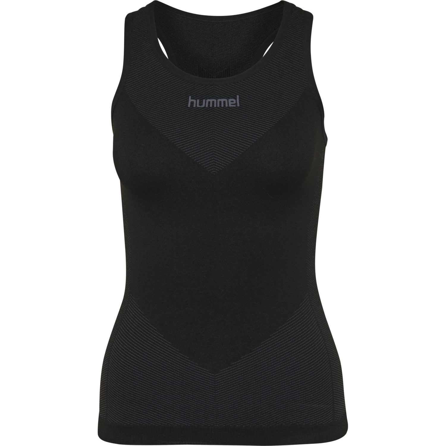 HUMMEL FIRST SEAMLESS TANK TOP WOMAN, BLACK, packshot
