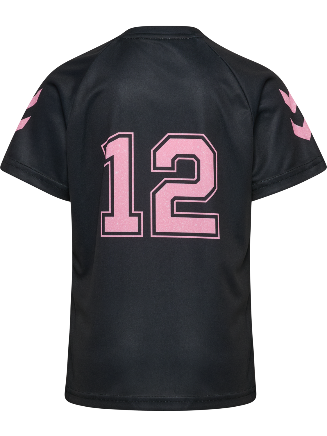 hmlSHIMMER T-SHIRT S/S, BLACK/BRIDAL ROSE, packshot