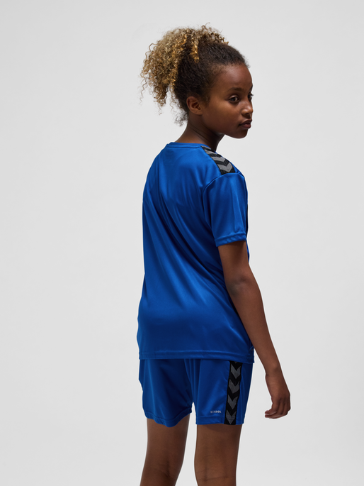 hmlAUTHENTIC PL JERSEY S/S KIDS, TRUE BLUE, model