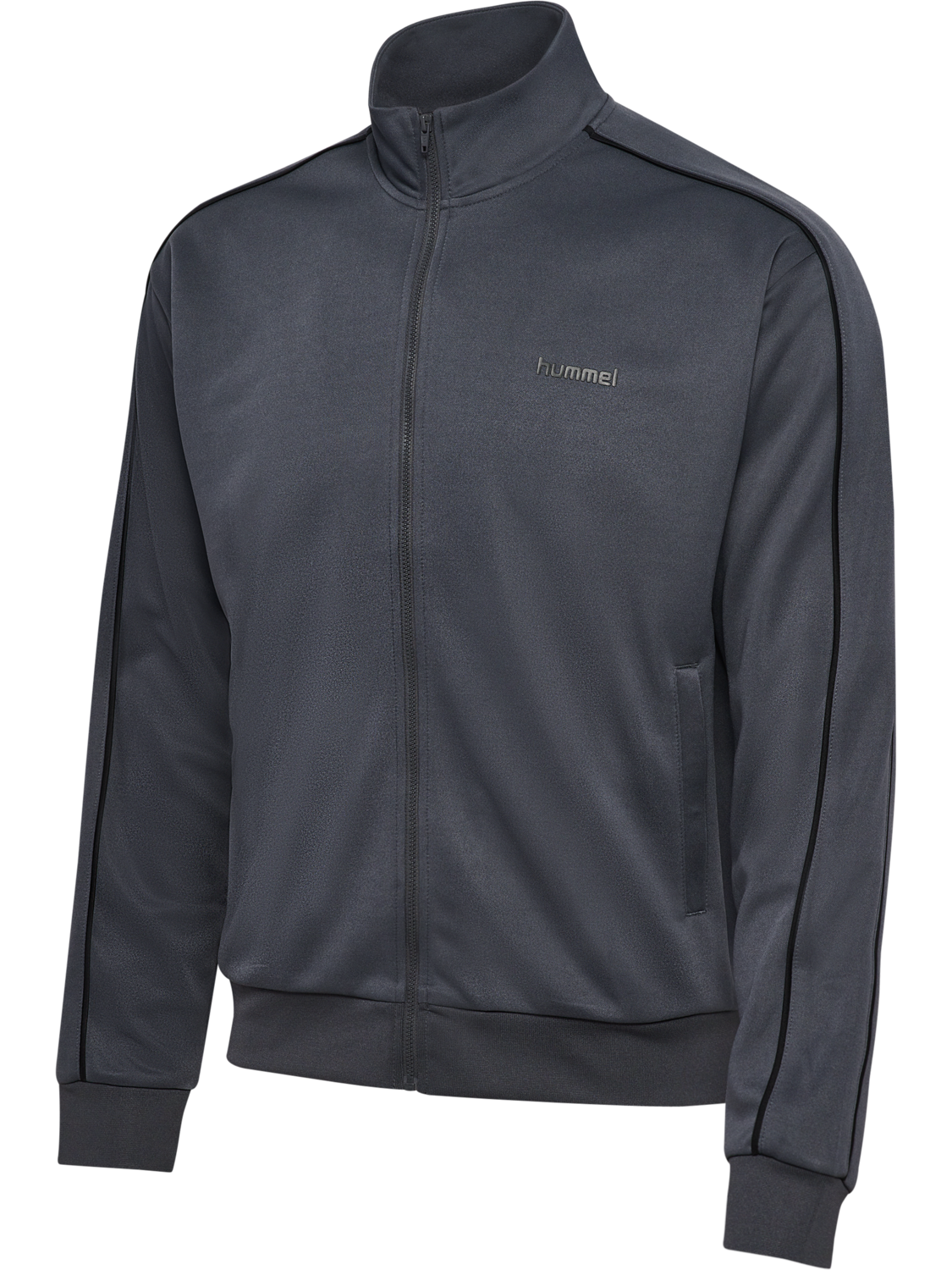 hmlCLUB TRACK TOP, EBONY, packshot