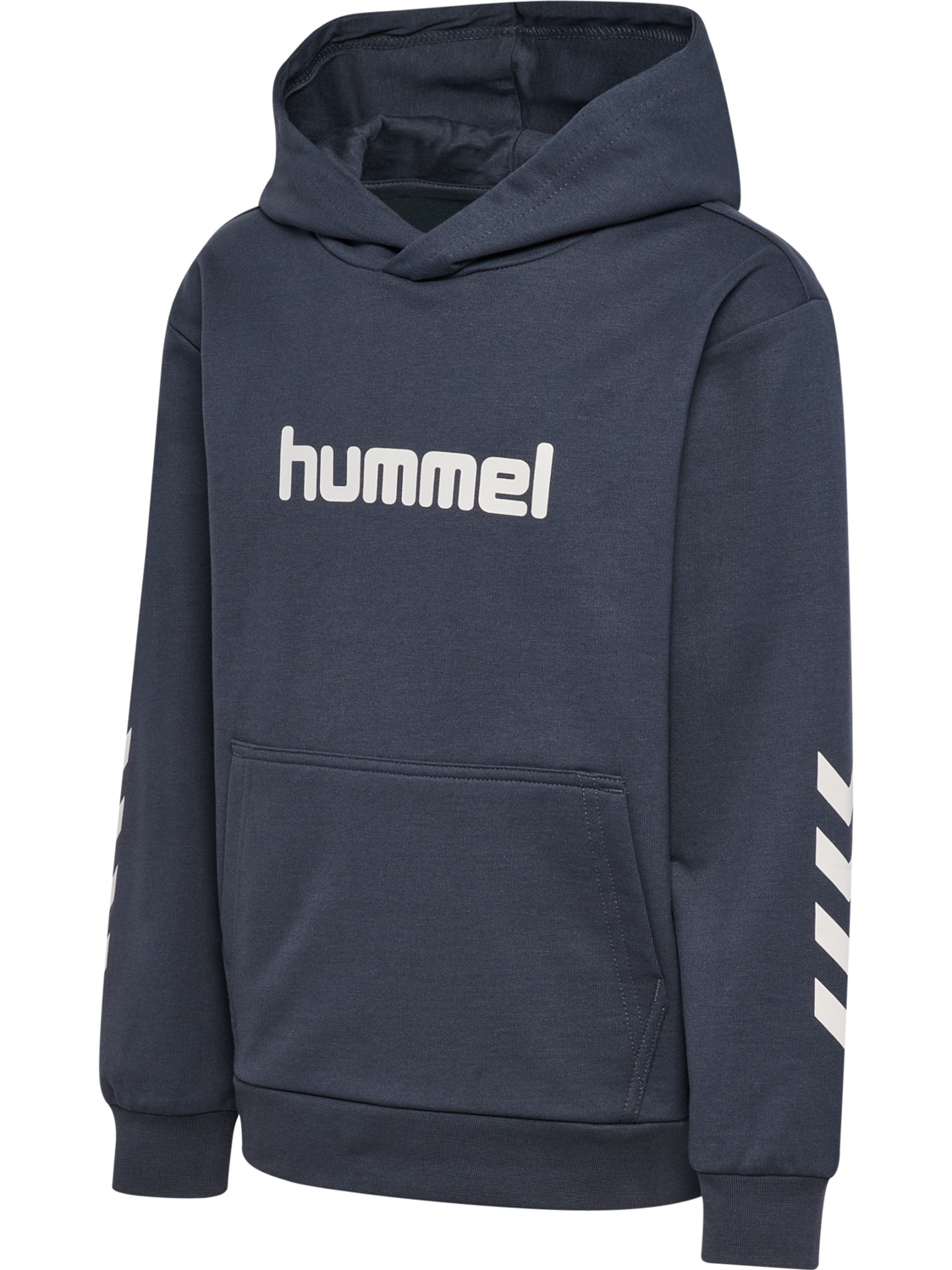 hmlJR REG LOGO HOODIE, OMBRE BLUE, packshot