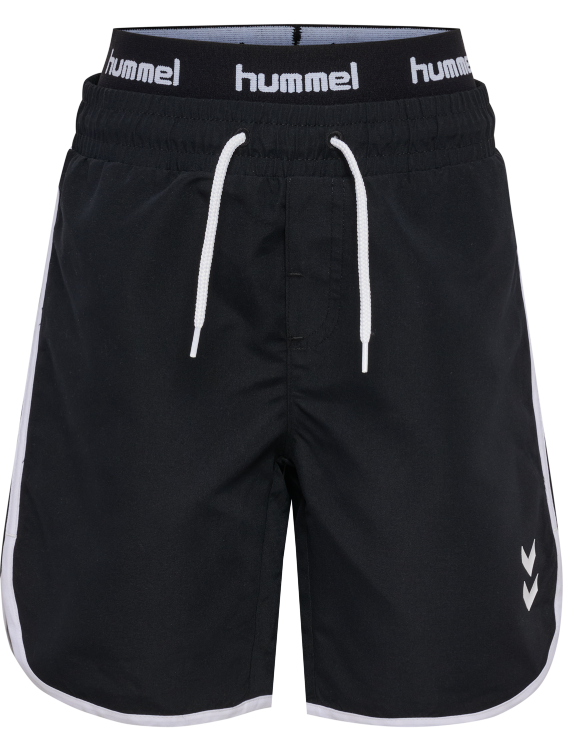 hmlJR REG LONG BOARD SHORTS, BLACK, packshot