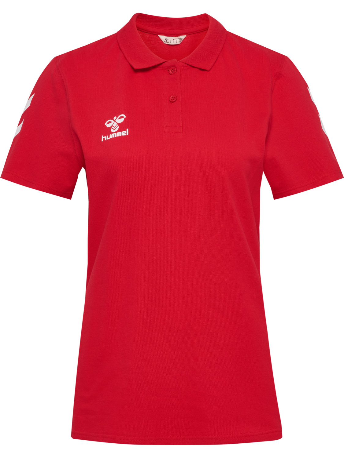 hmlGO 2.0 CHEVRON POLO WOMAN, TRUE RED, packshot