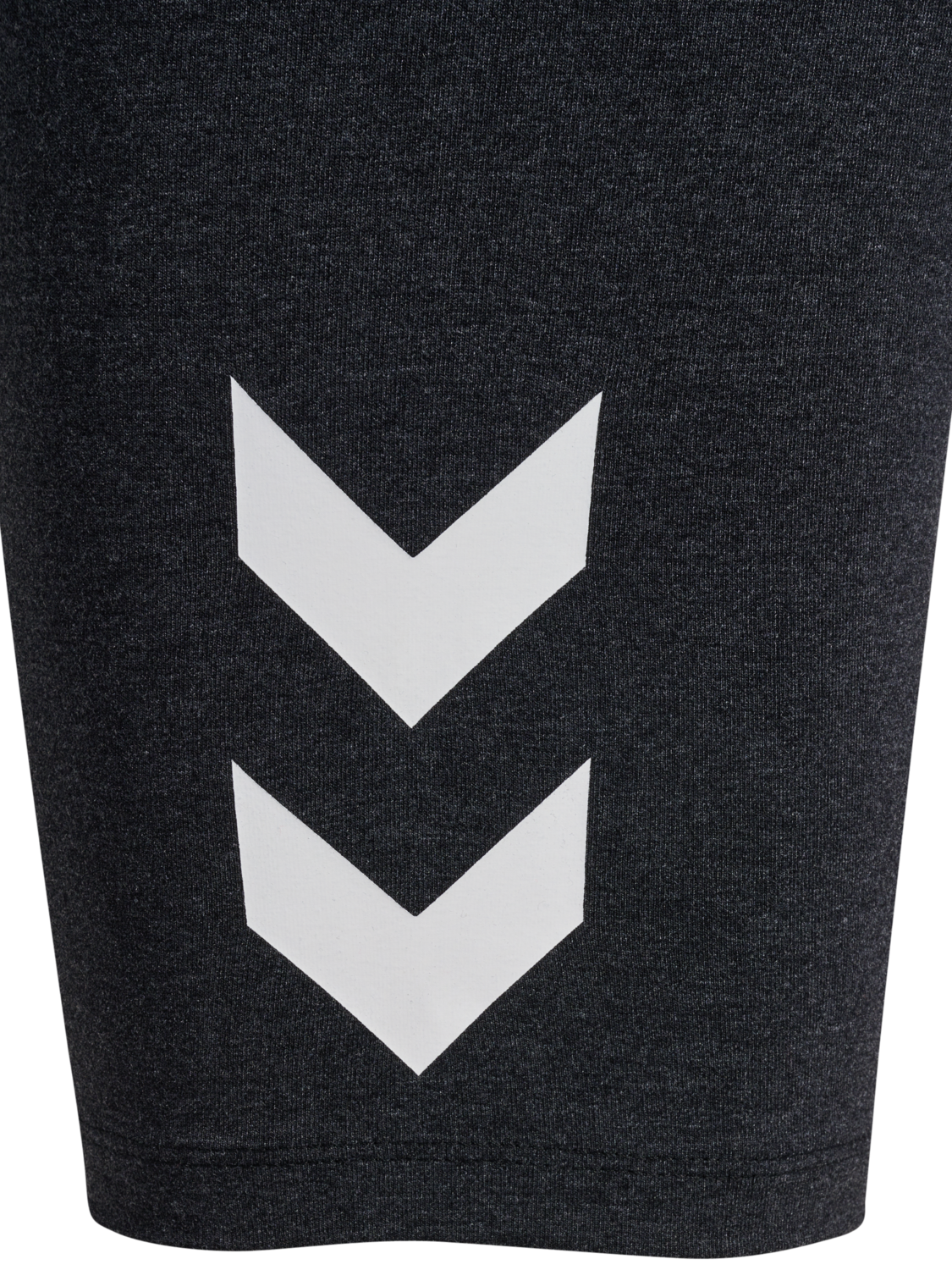 hmlPULSE LOGO MW SHORT TIGHTS, BLACK MELANGE, packshot