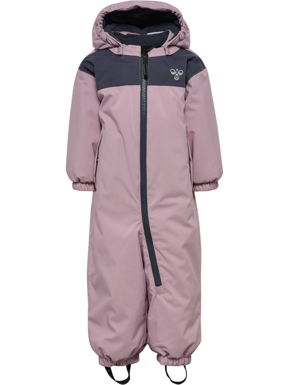 hmlMINI BLOCK SNOWSUIT WP, SEA FOG, packshot
