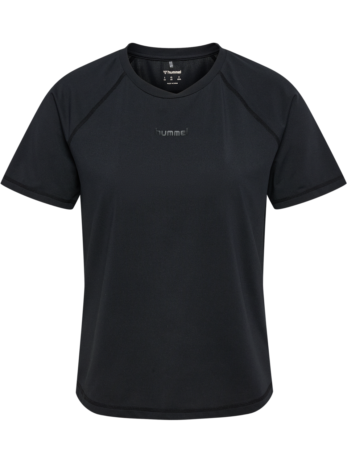 hmlVANJA TECH T-SHIRT S/S, BLACK, packshot