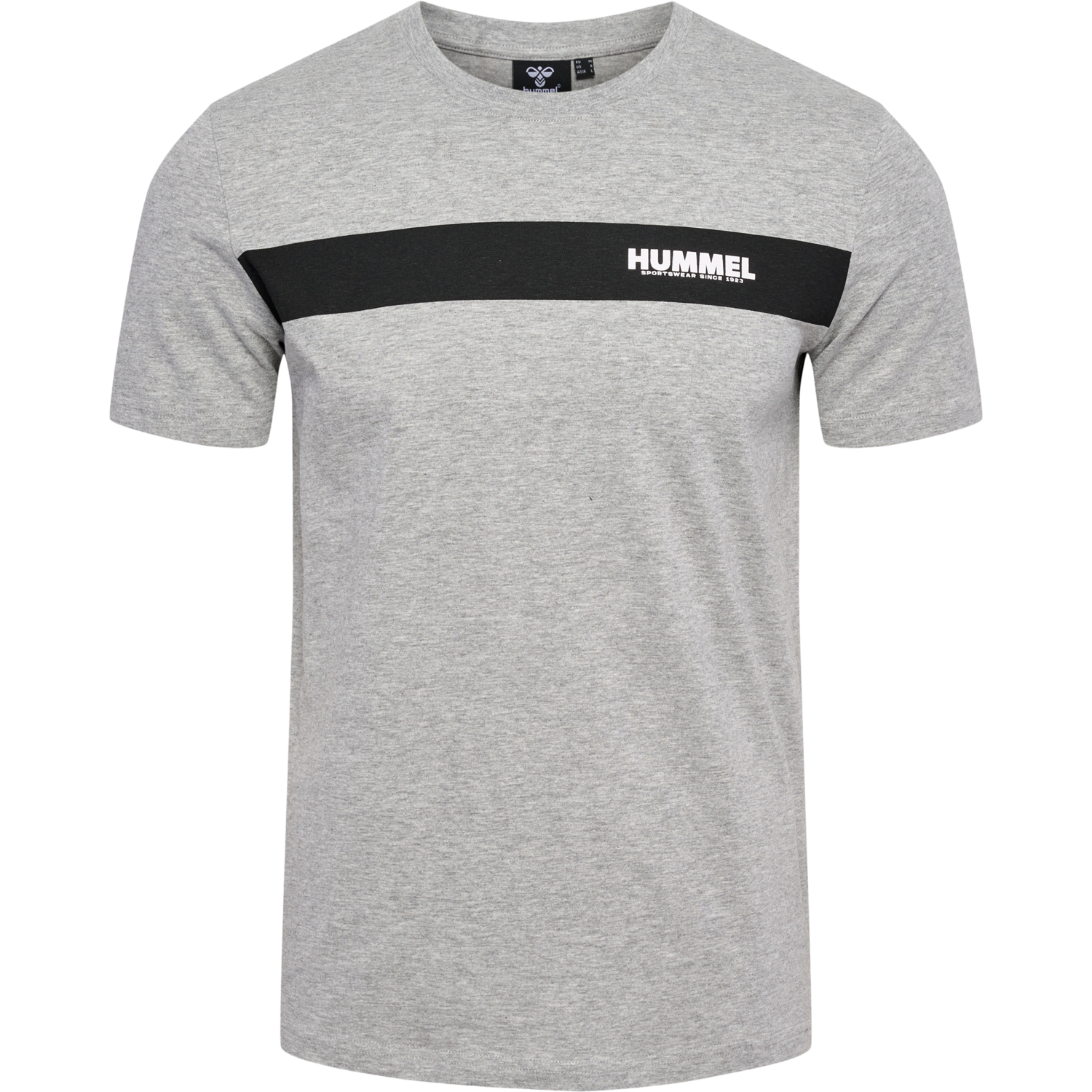 hmlLEGACY SEAN T-SHIRT, GREY MELANGE, packshot