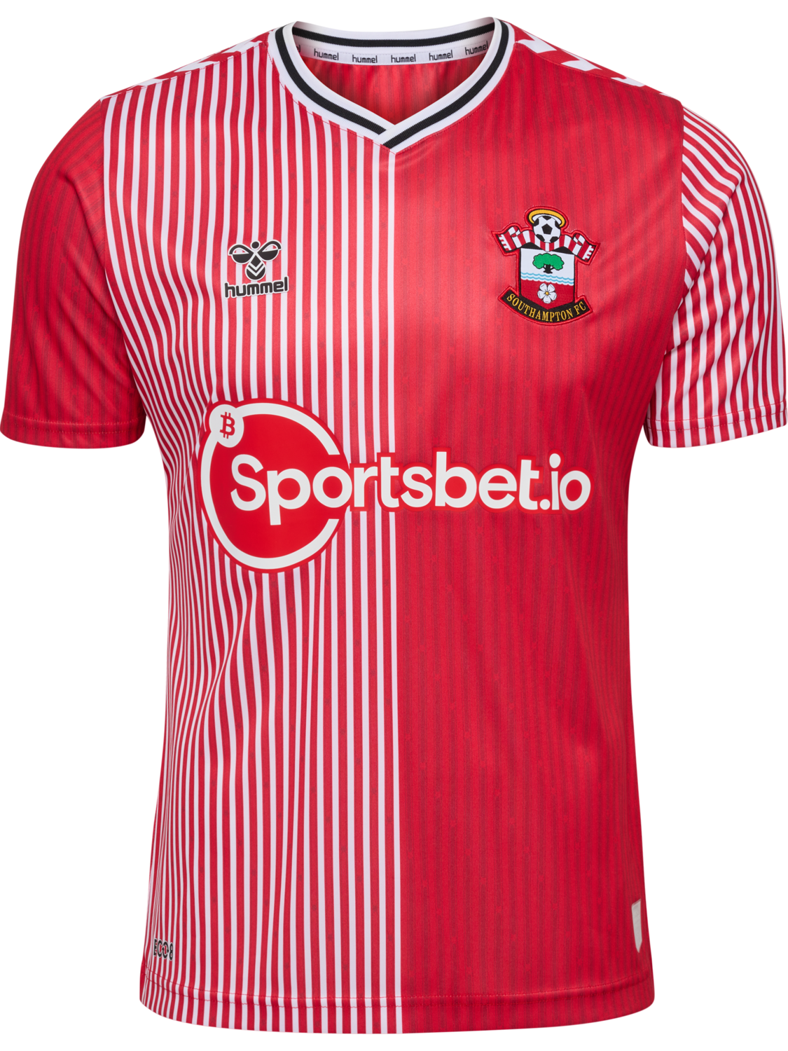 SOU 23/24 HOME JERSEY S/S KIDS, RED/WHITE, packshot