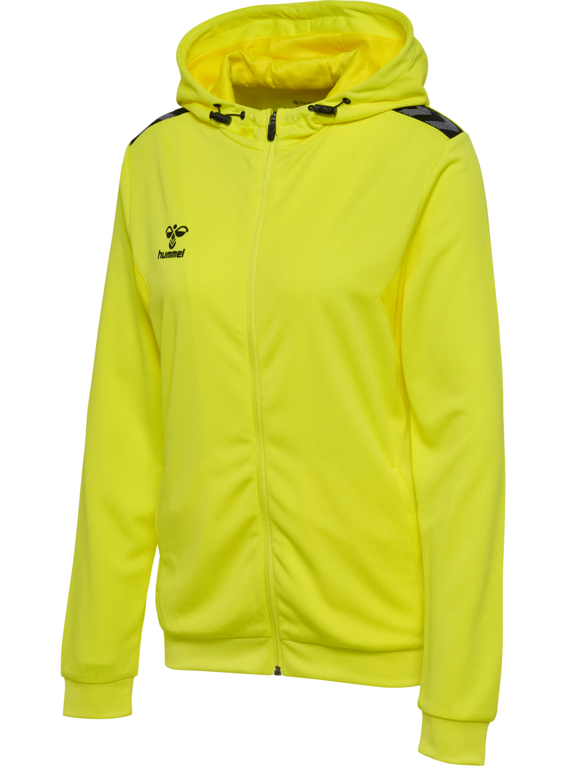 hmlAUTHENTIC PL ZIP HOODIE WOMAN, BLAZING YELLOW, packshot