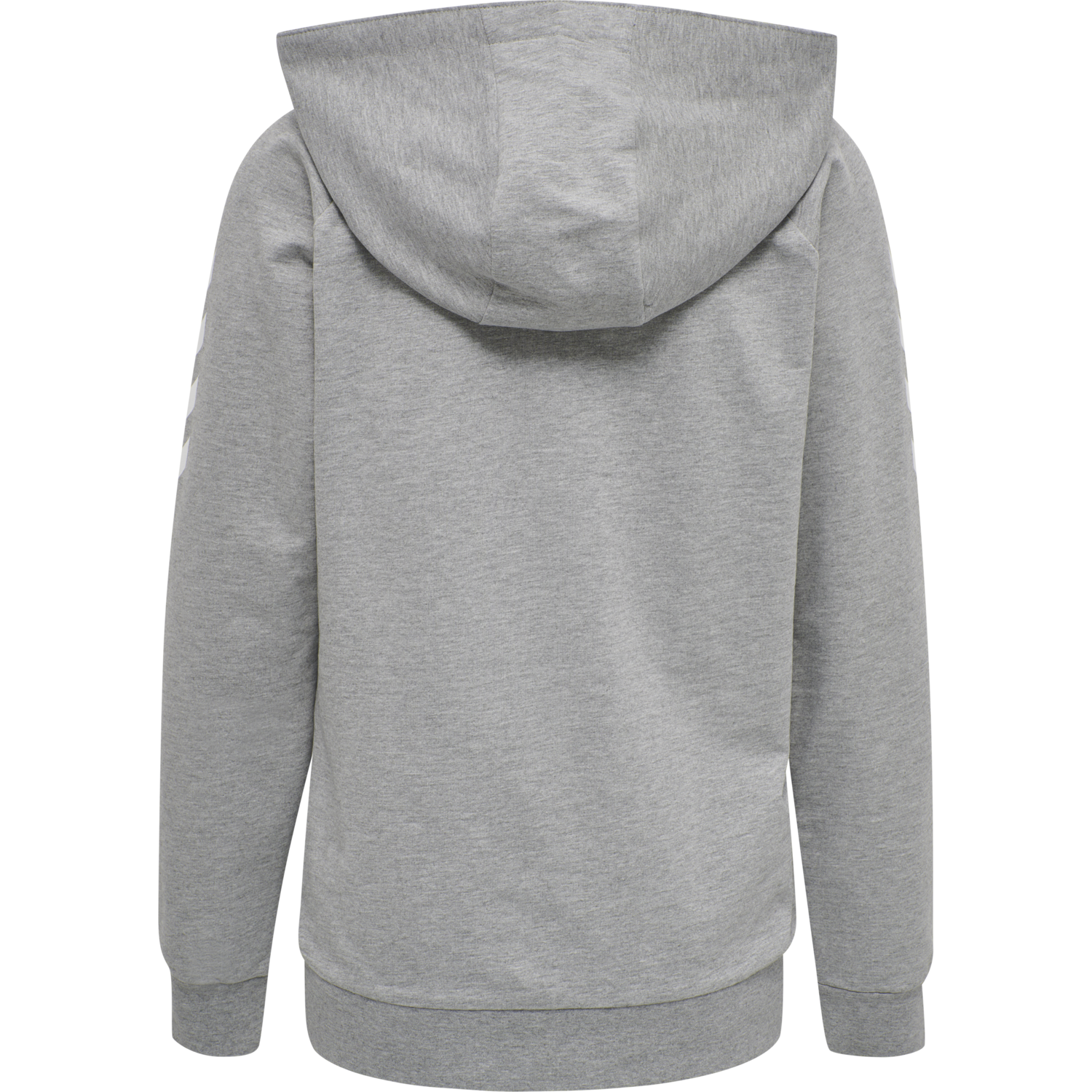 HMLGO COTTON ZIP HOODIE WOMAN, GREY MELANGE, packshot