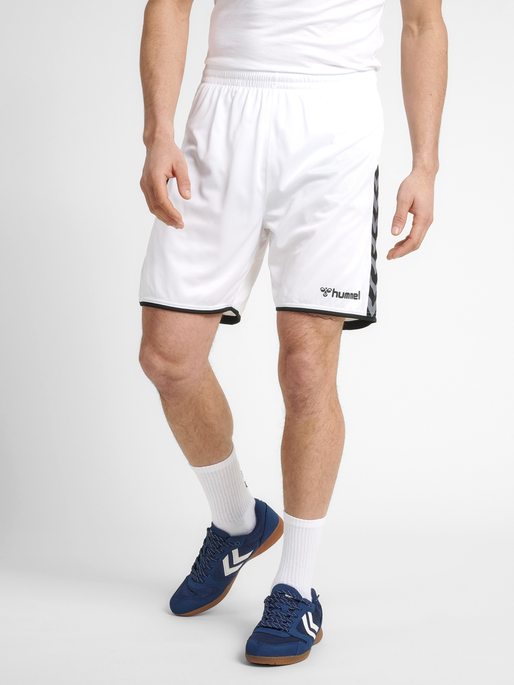hmlAUTHENTIC POLY SHORTS, WHITE, model