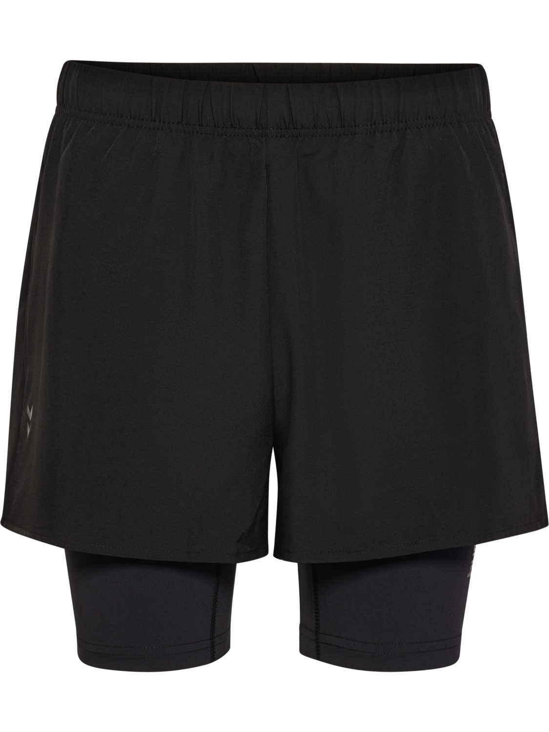 hmlHIIT INTENSITY W 2 IN 1 SHORTS, BLACK, packshot