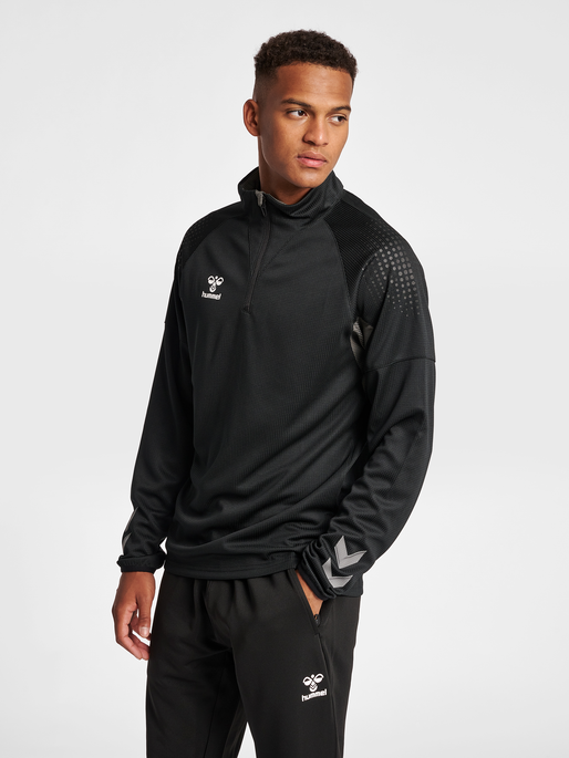 hmlLEAD PRO HALF ZIP, BLACK, model